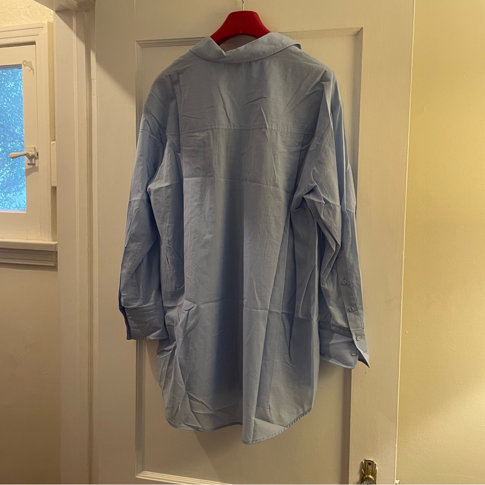 NWT SECRET MISSION Este Oversized Weekend Boyfriend Shirt - Size M - Picture 13 of 13